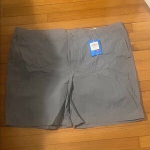 Columbia Men's Slate Gray Flat-Front Performance Shorts